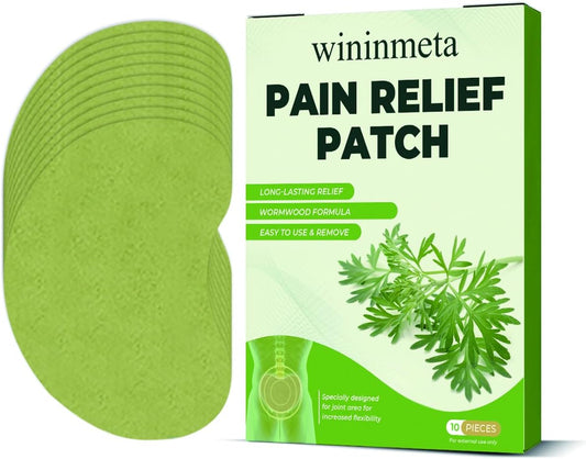 60Pcs Herbal Knee Patches – Wormwood Extract Pain Relief Stickers for Joint, Knee, Neck, Back & Shoulder Support
